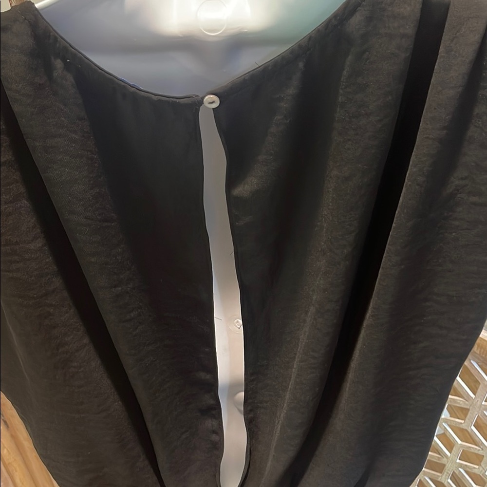 NWT She + Sky Lyndon BodySuit Black Sleeveless Drape Neck Size L - Picture 6 of 12